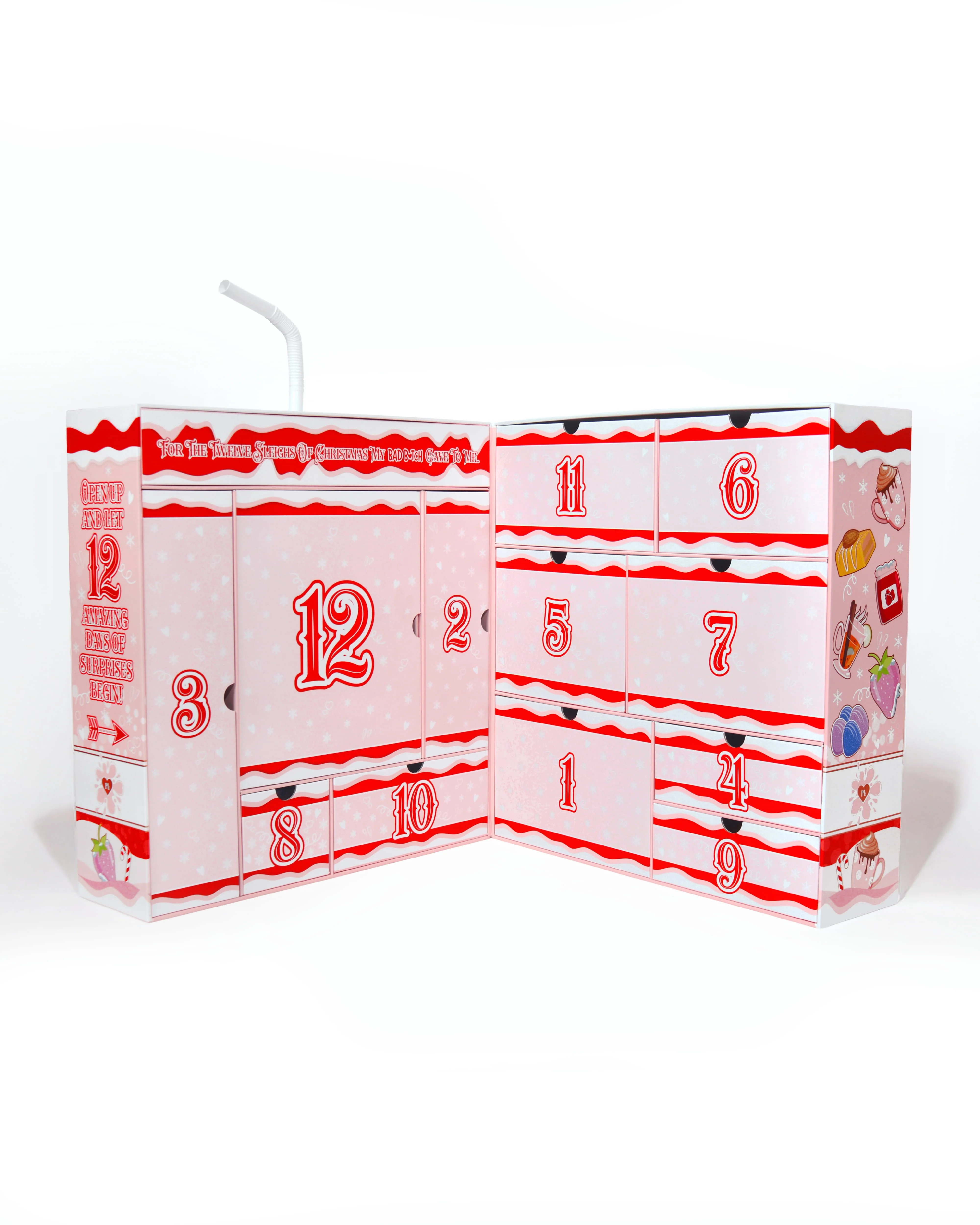 (BOX ONLY) 12 Sleighs Of Christmas Bad Bitch Skincare Advent Calendar - Image 2