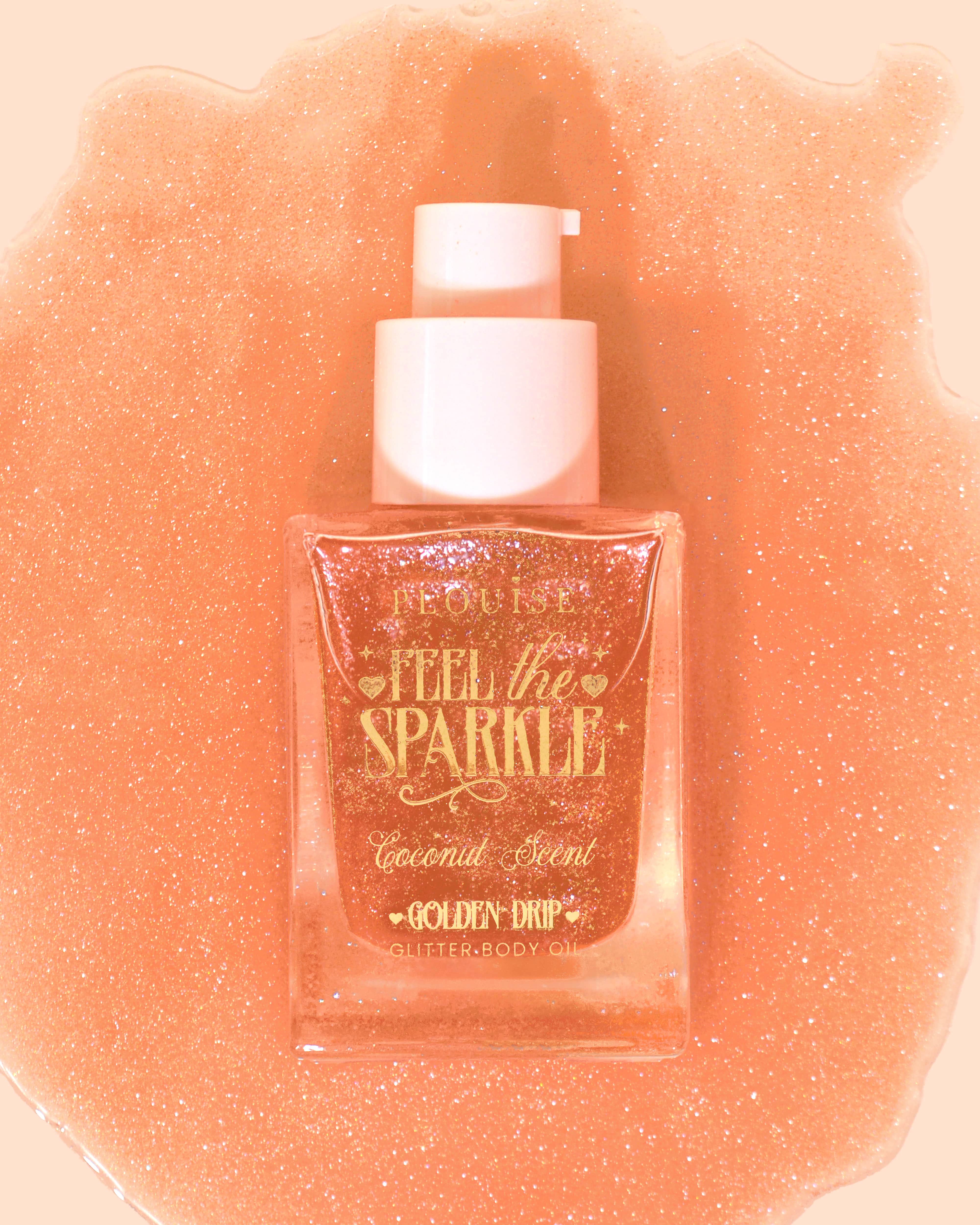 Feel The Sparkle Diamond Glitter Body Oil - Golden Drip