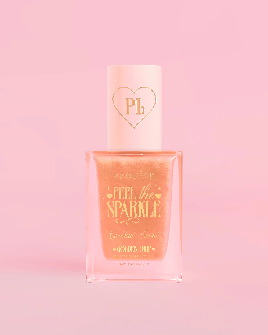 Feel The Sparkle Diamond Glitter Body Oil - Golden Drip - Image 2